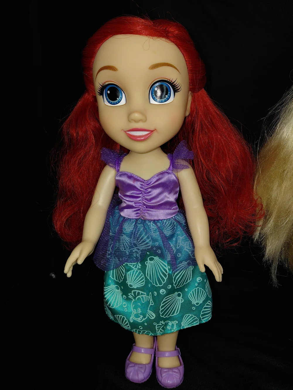 Disney Ariel Red & Rapunzel Blonde Purple Dress Dolls